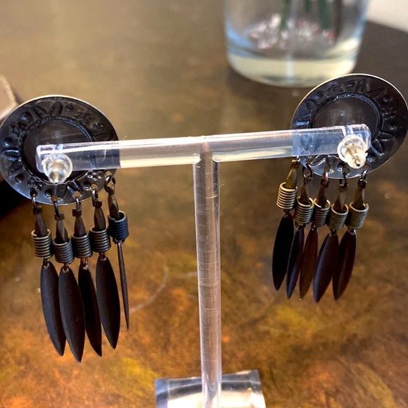 Red Vintage earrings - Picture 3 of 3